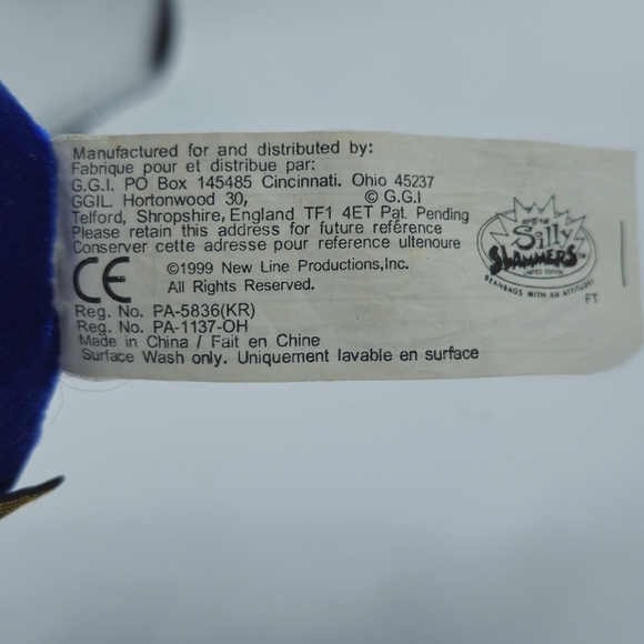 Vintage 1999 Silly Slammers Austin Powers Plush Bean Bag - Picture 5 of 7